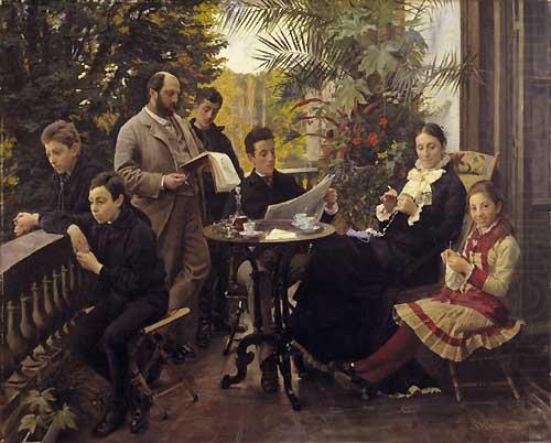 The Hirschsprung family picture, Peder Severin Kroyer